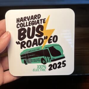 Harvard Collegiate Bus 'Road'eo" and highlights its 100% electric Coaster 2025